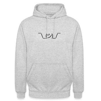 Meme What - Unisex Hoodie - light heather grey - Front - Alina (178cm) & Michal (187cm)