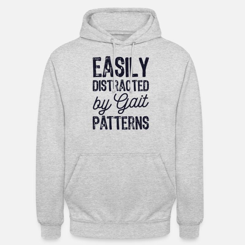 Easily Distracted By Gait Patterns - Unisex Hoodie - light heather grey
