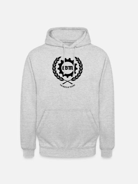 EBM Roots of Techno - Unisex Hoodie - Hellgrau meliert