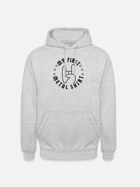 My First Metal Shirt - Unisex Hoodie - light heather grey