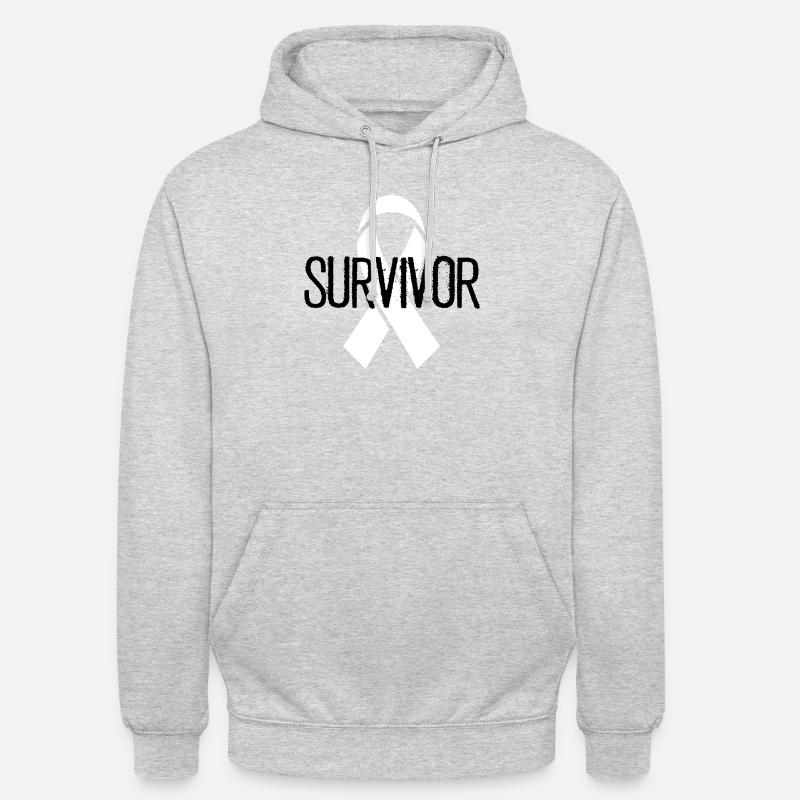 Bewusstsein für robuste Bänder - Unisex Hoodie - Hellgrau meliert