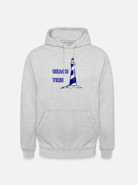 beach time - Unisex Hoodie - Hellgrau meliert