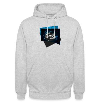 BILLION - Unisex Hoodie - Hellgrau meliert - Vorne - Alina (178cm) & Michal (187cm)