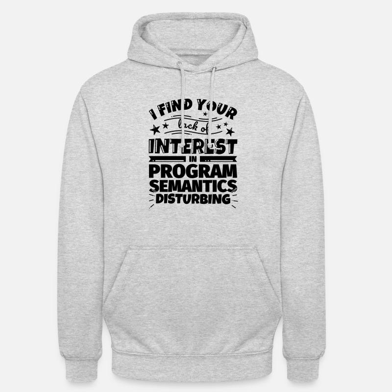 Program semantics funny gift - Unisex Hoodie - light heather grey