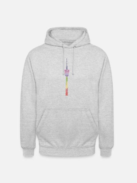Stuttgarter Fernsehturm Sonderkollektion: PRIDE - Unisex Hoodie - Hellgrau meliert