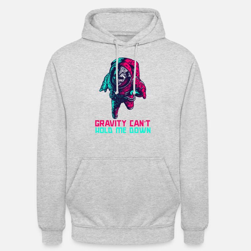 La gravité ne peut pas me retenir - Sweat-shirt à capuche unisexe - gris clair chiné