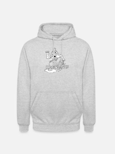 Riesenflasche - Unisex Hoodie - Hellgrau meliert