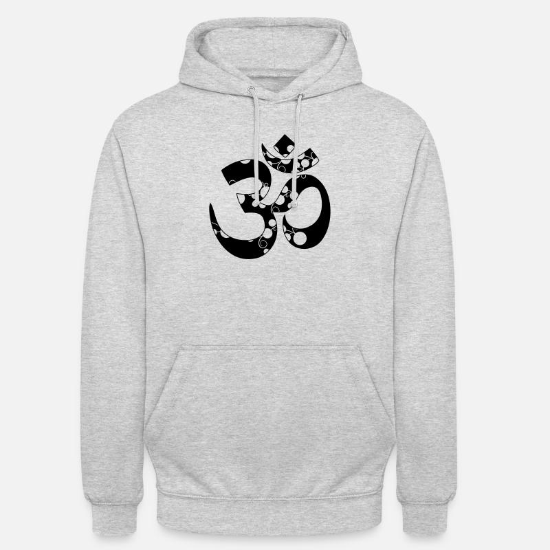 Ohm Symbole - Sweat-shirt à capuche unisexe - gris clair chiné