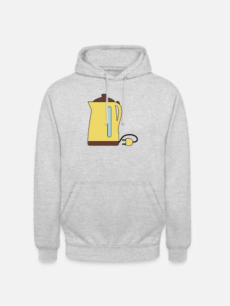 Bouilloire - Sweat-shirt à capuche unisexe - gris clair chiné
