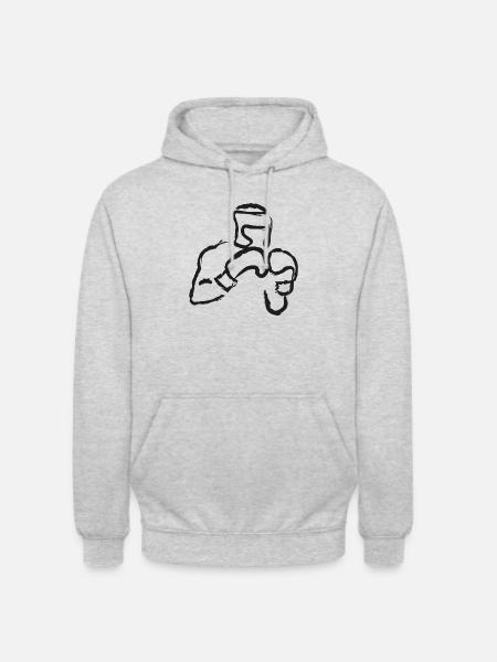 Boxer - Unisex Hoodie - light heather grey