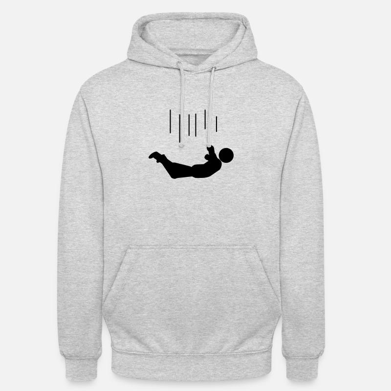 falling - Sweat-shirt à capuche unisexe - gris clair chiné