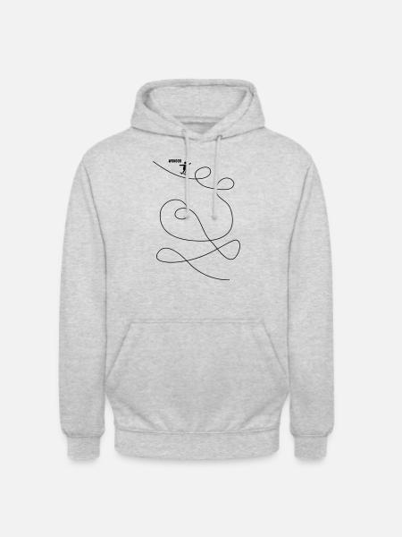 Skateboarder Makes Looping Gift - Unisex Hoodie - light heather grey