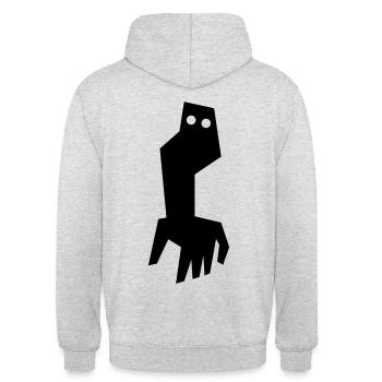 BATH HAND - Unisex Hoodie - light heather grey - Back - Michal (187cm)