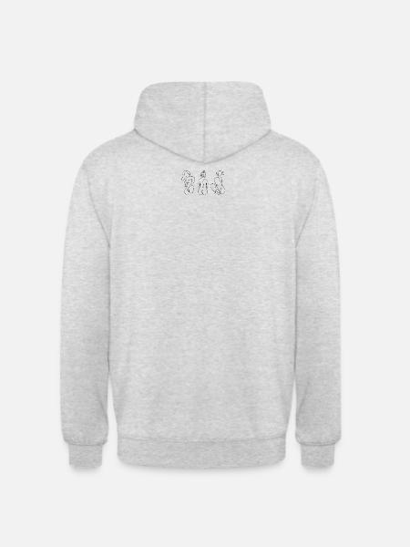 Women's Line Art Black - Unisex Hoodie - light heather grey