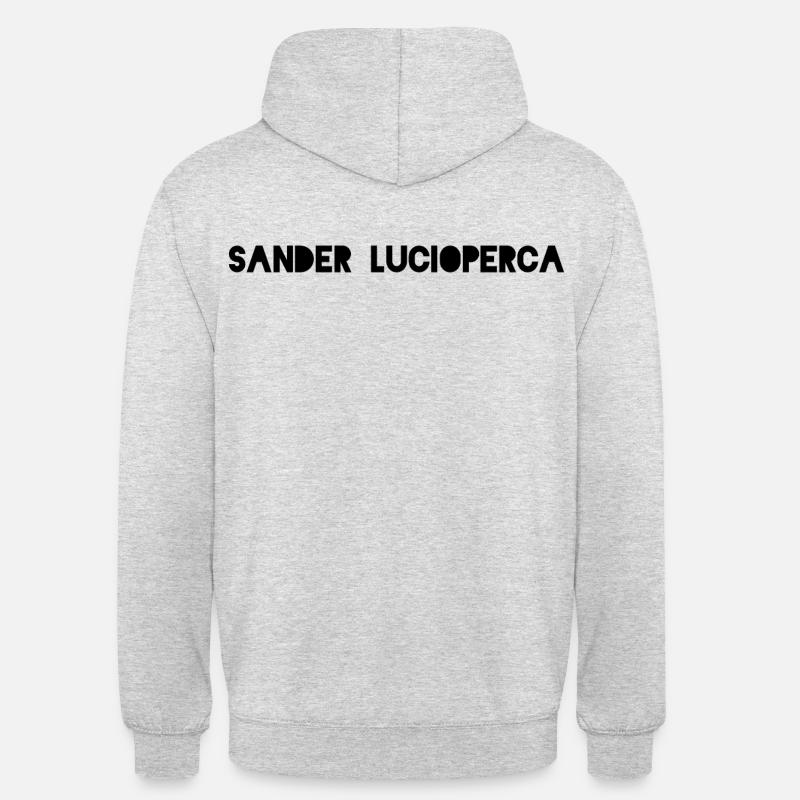 Sander Lucioperca - Unisex Hoodie - Hellgrau meliert