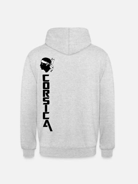 Korsika - Unisex Hoodie - Hellgrau meliert