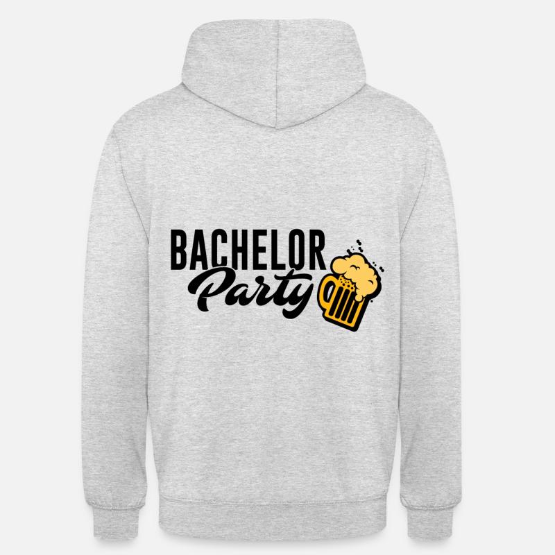 Équipe du Bachelor Party - Sweat-shirt à capuche unisexe - gris clair chiné