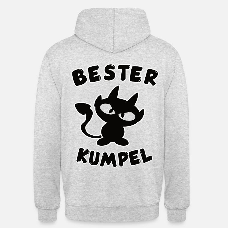 cooles bester Kumpel Design - Unisex Hoodie - Hellgrau meliert