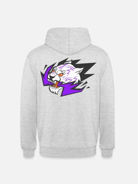 Tiger - Unisex Hoodie - Hellgrau meliert