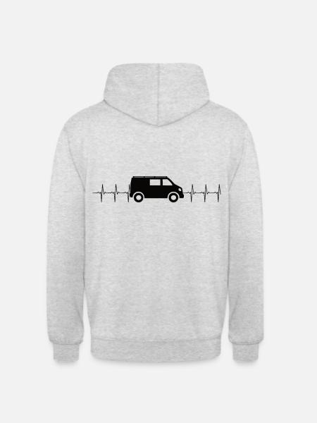 with frequency 2 - Unisex Hoodie - light heather grey