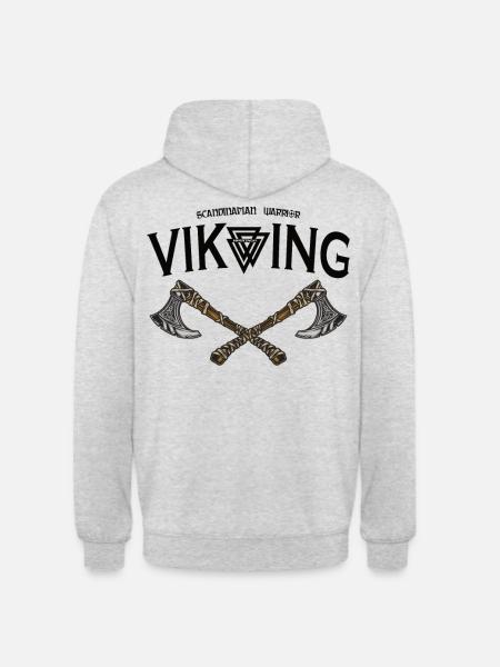 Viking - Unisex Hoodie - Hellgrau meliert