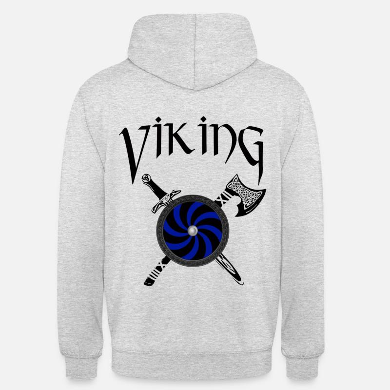 viking - Sweat-shirt à capuche unisexe - gris clair chiné