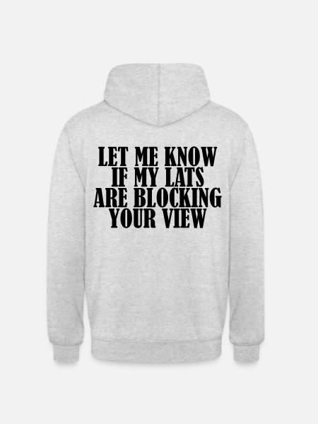 Lats Blocking View - Unisex Hoodie - light heather grey