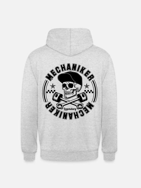 Legendary Mechaniker - Unisex Hoodie - Hellgrau meliert