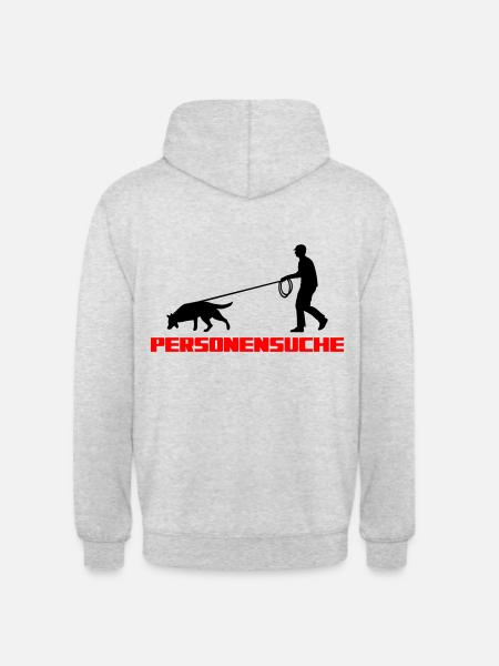 People Search Mantrailing Man - Unisex Hoodie - light heather grey