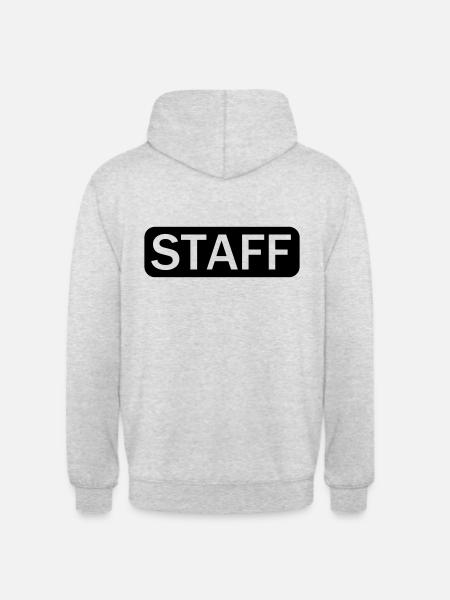 STAFF (1c) - Sweat-shirt à capuche unisexe - gris clair chiné