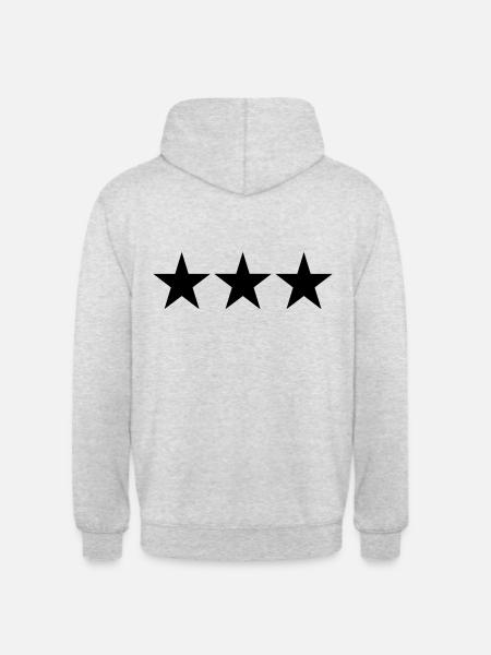 3 STARS - Unisex Hoodie - light heather grey