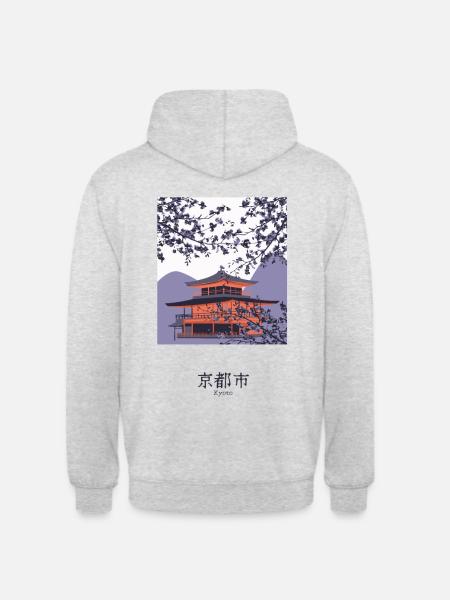 Welcome to Kyoto - Unisex Hoodie - light heather grey