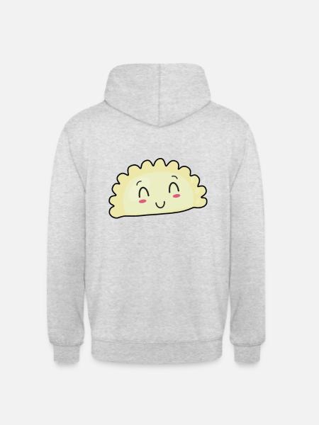 Polaco Pierogi Polonia Comida Bebé Polonia - Sudadera con capucha unisex - gris claro jaspeado