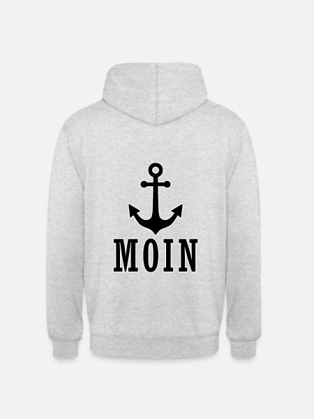 Anker Moin | Yolo-Artwork - Unisex Hoodie - Hellgrau meliert
