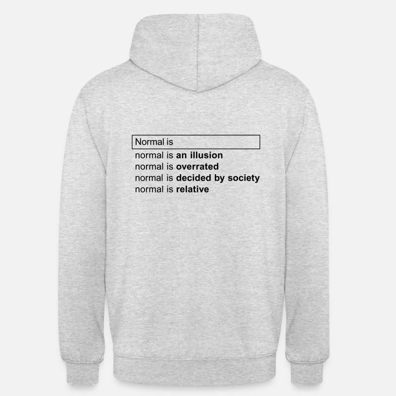Normal Is... - Challenging Perceptions - Unisex Hoodie - light heather grey