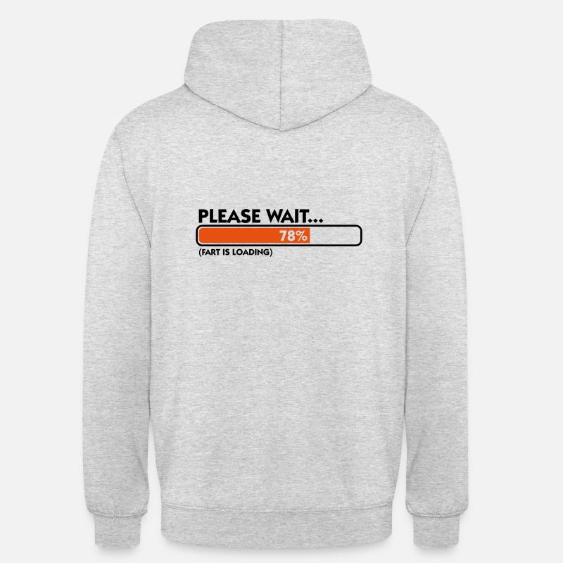 Fart Is Loading (2c)++ - Sweat-shirt à capuche unisexe - gris clair chiné
