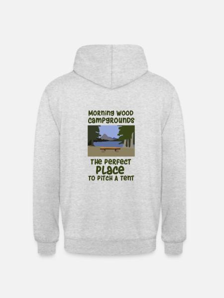 Camping slogan camping - Unisex Hoodie - light heather grey