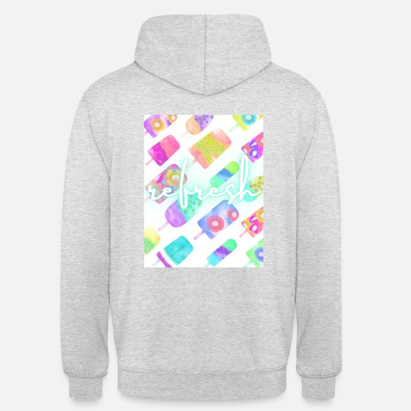 Refresh - Ice Creme - Unisex Hoodie - Hellgrau meliert