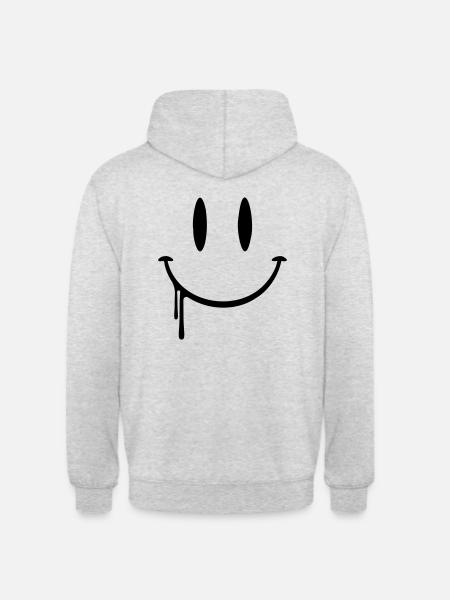 Drool smilie - Unisex Hoodie - light heather grey
