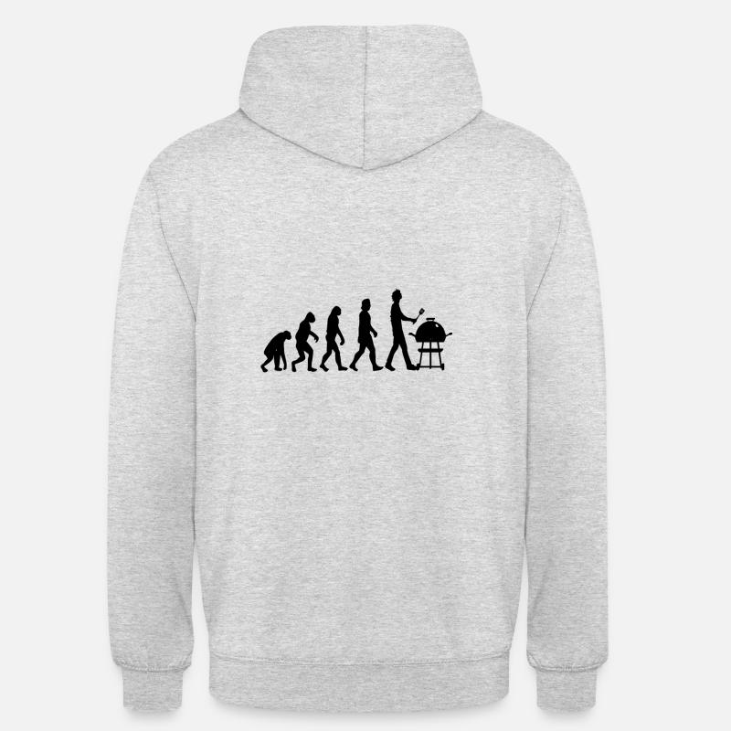 Grillen Evolution - Sweat-shirt à capuche unisexe - gris clair chiné
