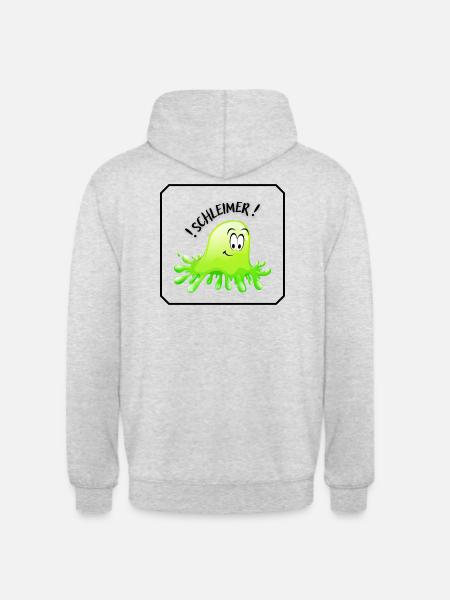 SCHLEIMER"IN" - Unisex Hoodie - Hellgrau meliert