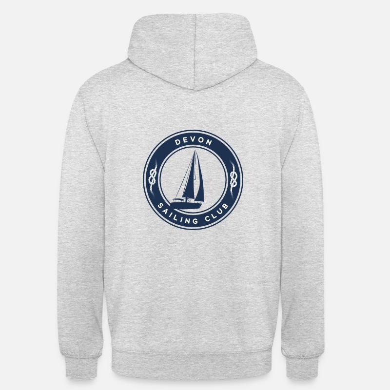 Devon sailing - Sweat-shirt à capuche unisexe - gris clair chiné