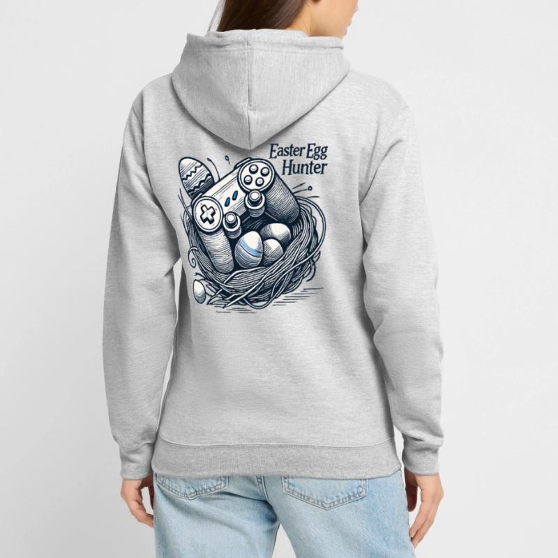 Conception de la manette de jeu Easter Egg Hunter Sweat-shirt à capuche unisexe
