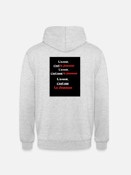 Jeunesse - Sweat-shirt à capuche unisexe - gris clair chiné