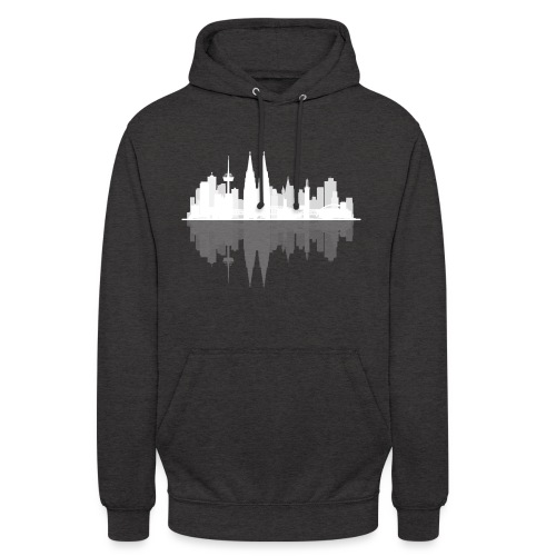 Köln Skyline gespiegelt - Unisex Hoodie