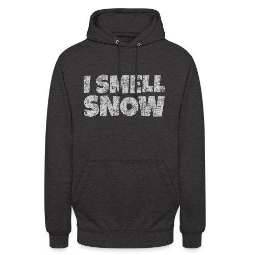 I Smell Snow (Grau) Schnee, Winter, Wintersport - Unisex Hoodie