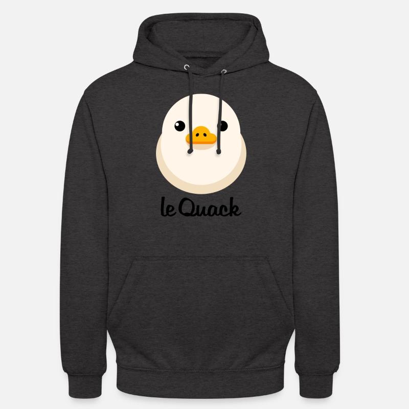 Chick Hell le Quack for light surfaces - Unisex Hoodie - charcoal grey