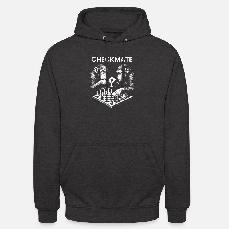 Échec et mat - Sweat-shirt à capuche unisexe - charbon