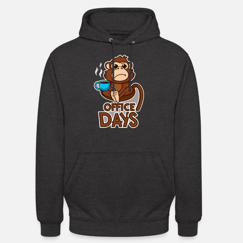 Grumpy Monkey Office-Days Geschenk - Unisex Hoodie - Anthrazit
