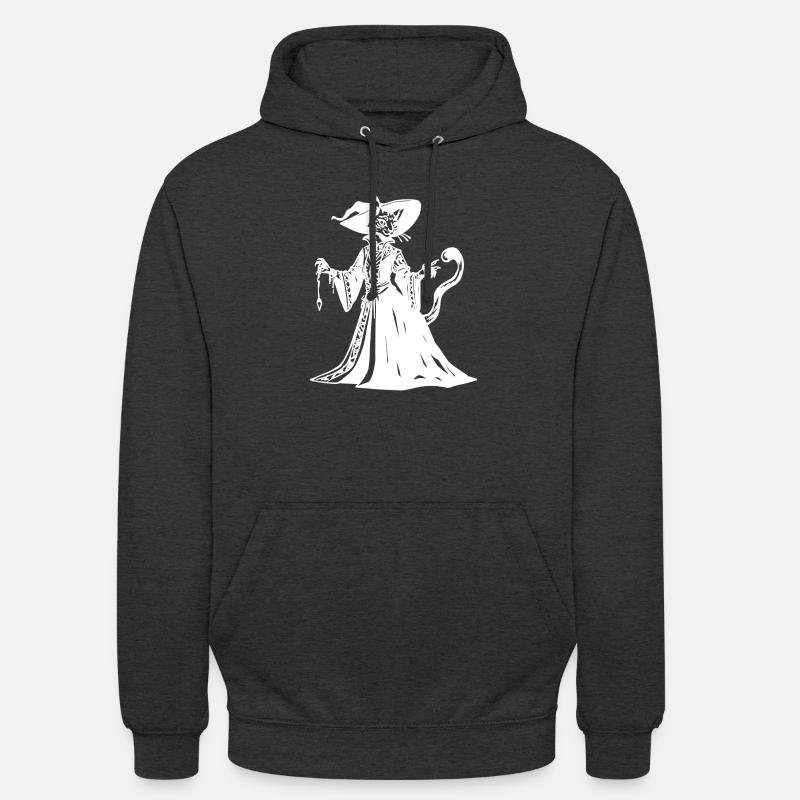 Tabaxi Witch RPG Game - Sweat-shirt à capuche unisexe - charbon